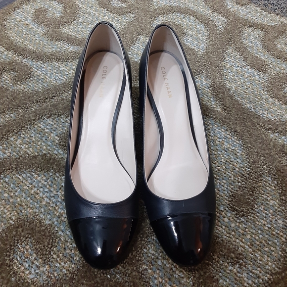Cole Haan Shoes - Cole Haan Black Chuncky Heel Shoes 8B